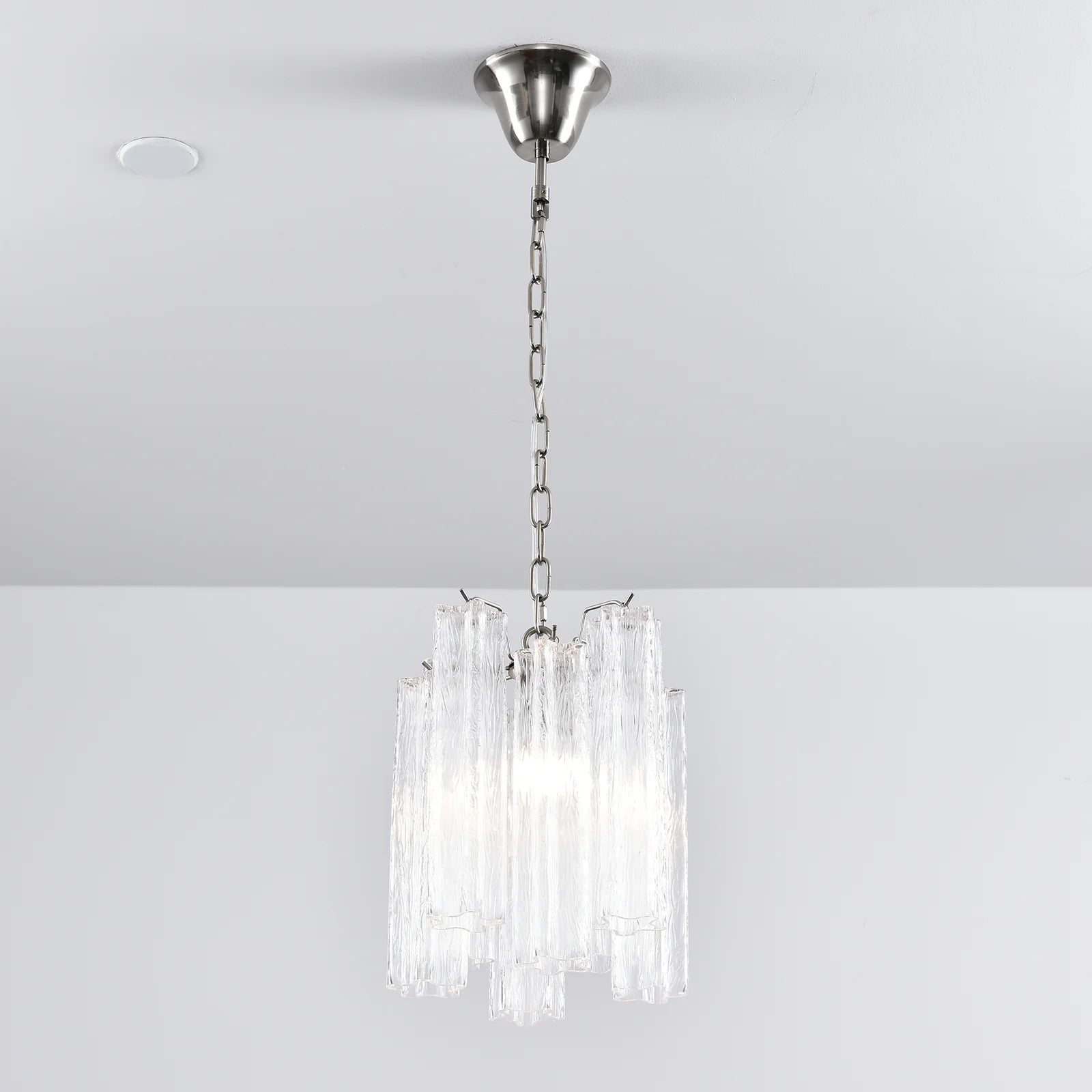 Vintage Transparent Murano Chandelier