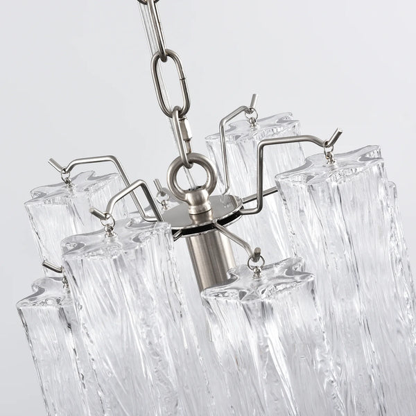 Vintage Transparent Murano Chandelier