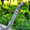 Vintage Damascus Steel Bowie Knife for Sale - 13