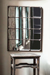 Vintage Industrial Grid Wall Mirror