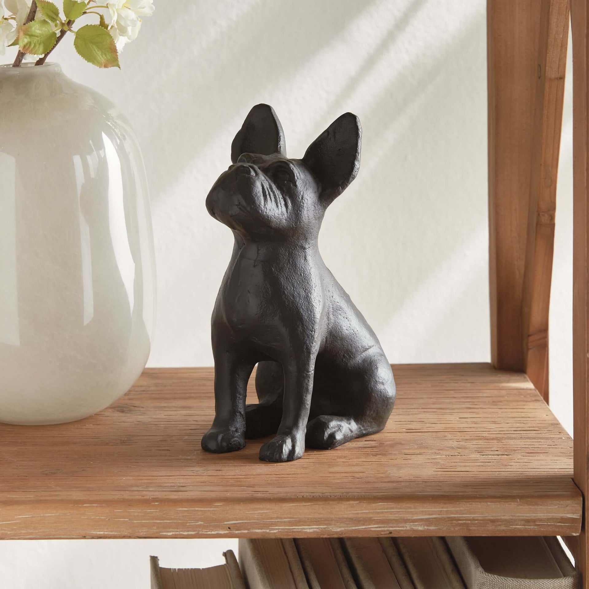 Vintage Metal French Bulldog Sculpture
