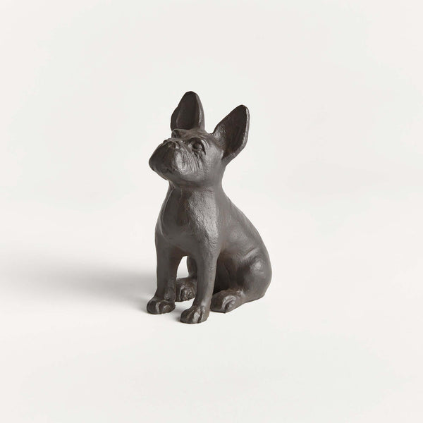 Vintage Metal French Bulldog Sculpture