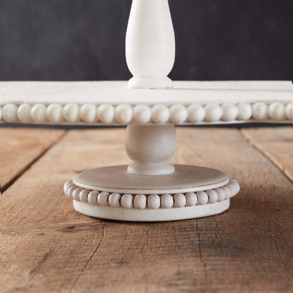 Vintage White Tiered Wooden Tray