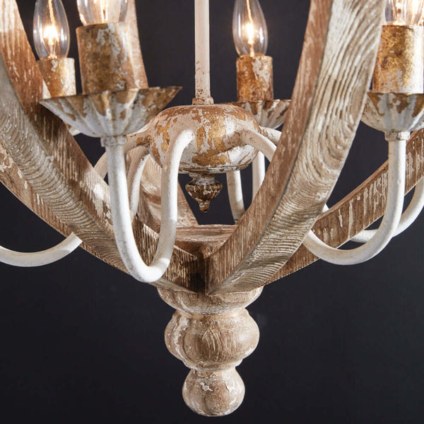 Vintage Wooden Chandelier