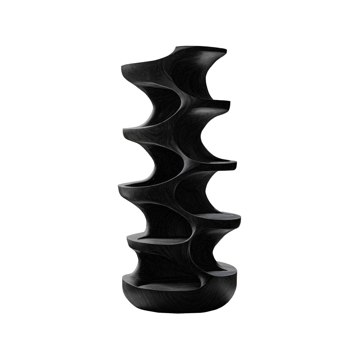 Virex Sculpted Solid Wood Tree-Inspired Cat Tree Shelf