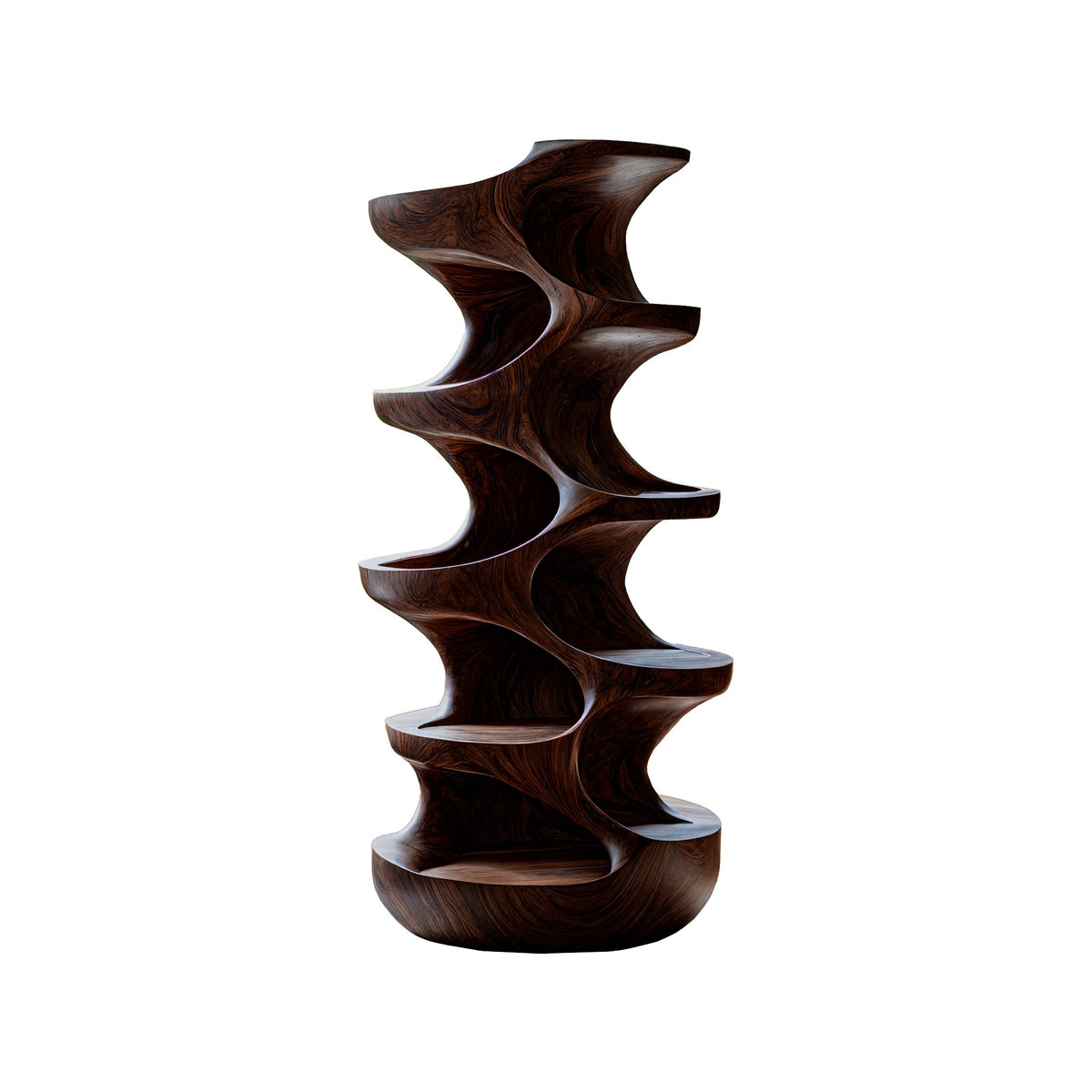 Virex Sculpted Solid Wood Tree-Inspired Cat Tree Shelf