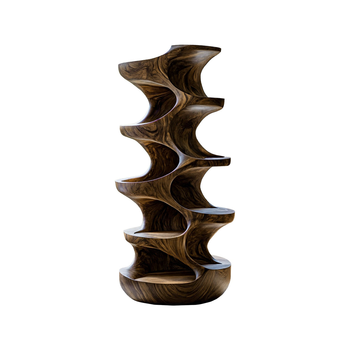 Virex Sculpted Solid Wood Tree-Inspired Cat Tree Shelf
