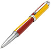 Visionary® Brass & Aluminum Enameled Rollerball Pen - Aspen Gold / Red
