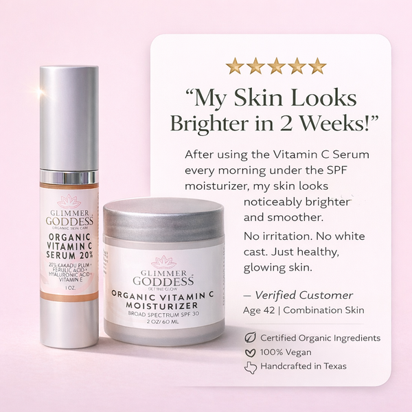 Organic Vitamin C Serum & SPF 30 Moisturizer Duo