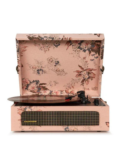 Voyager Portable Turntable with Bluetooth Out - Floral