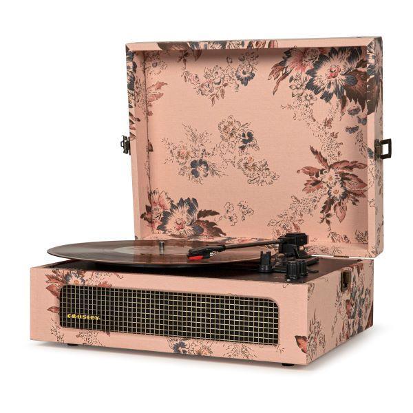 Voyager Portable Turntable with Bluetooth Out - Floral - Gifts for You 'n Me