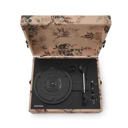 Voyager Portable Turntable with Bluetooth Out - Floral - Gifts for You 'n Me