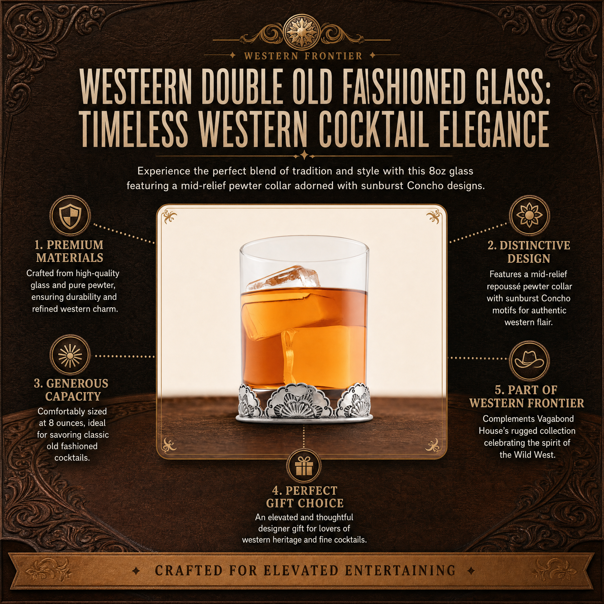 Western Double Old Fashioned Glass