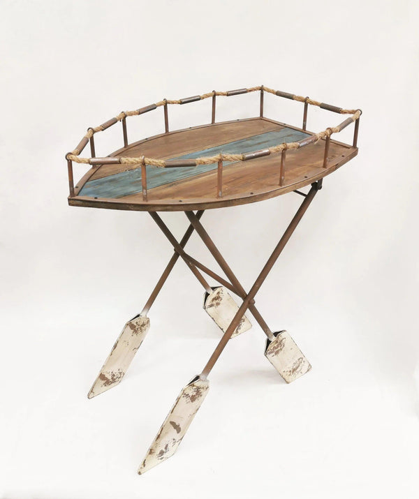 Rusty wood Boat shaped console table - Gifts for You 'n Me