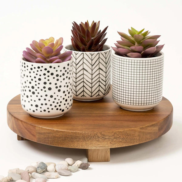 Round riser pedestal board | acacia wood display board | acacia wood riser - Gifts for You 'n Me