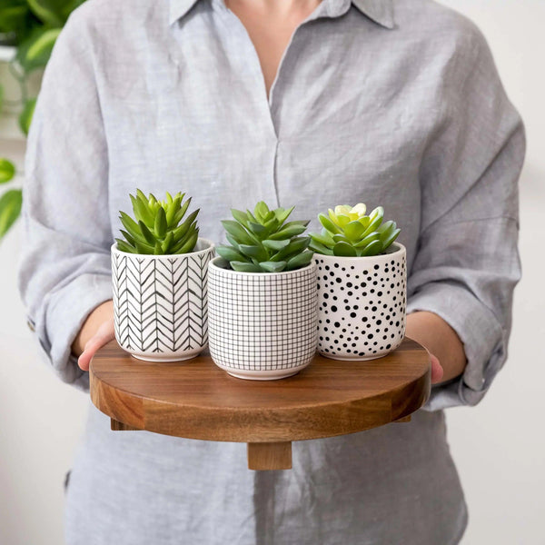 Round riser pedestal board | acacia wood display board | acacia wood riser - Gifts for You 'n Me