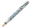 Maestro® Jubilee Classic of The Ocean White mother-of-pearl and Paua Abalone Fine/Extra Fine Fountain Pen