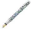 Maestro® Jubilee Classic of The Ocean White mother-of-pearl and Paua Abalone Fine/Extra Fine Fountain Pen