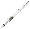 Xezo Speedmaster™ Tahitian Black Pearl White Fine Fountain Pen