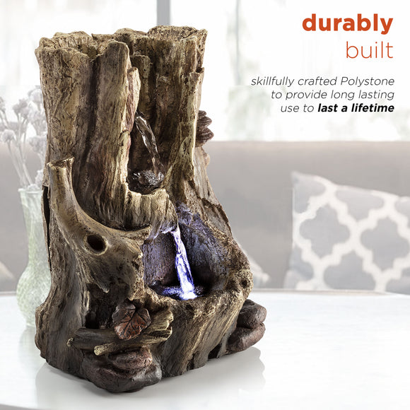 Rainforest Tabletop Fountain with LED Lights