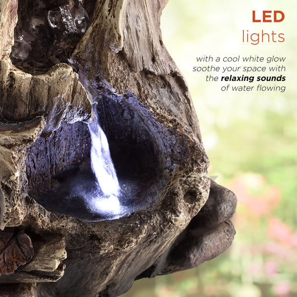 Rainforest Tabletop Fountain with LED Lights