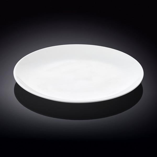 Set Of 6 Professional Rolled Rim White Dinner Plate 10