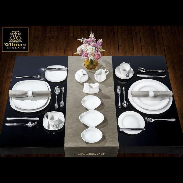 Set Of 12 Professional Rolled Rim White Dessert Plate 7