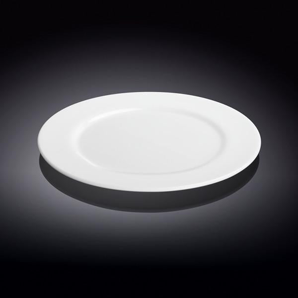 Set Of 6 Professional Rolled Rim White Dessert Plate 8
