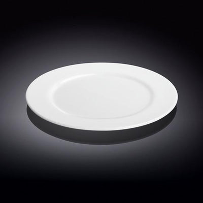 Set Of 6 Professional Rolled Rim White Dessert Plate 8