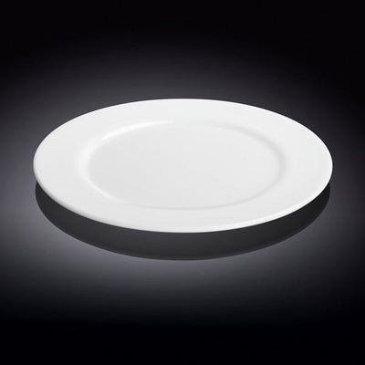 Set Of 6 Professional Rolled Rim White Dinner Plate 10