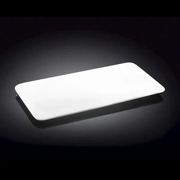 White Rectangle Flat Platter 12