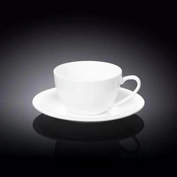 White 6 Oz | 180 Ml Cappuccino Cup & Saucer - Gifts for You 'n Me