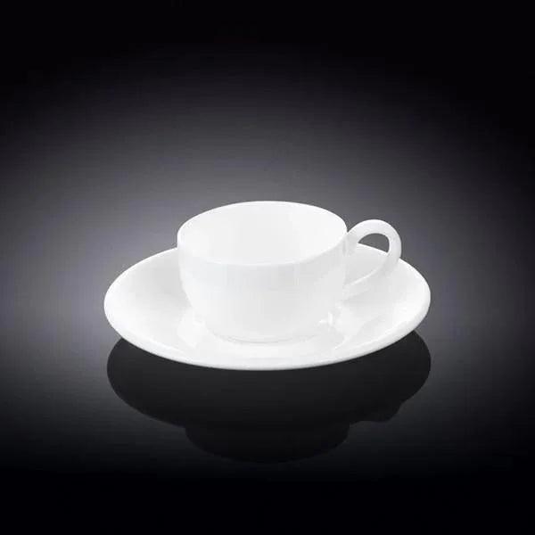 White 3 Oz | 100 Ml Coffee Cup & Saucer - Gifts for You 'n Me