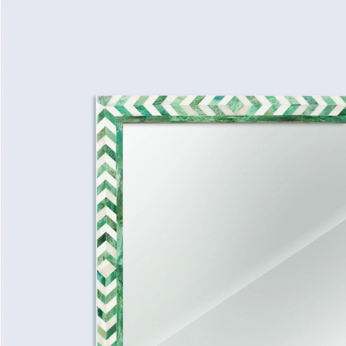 Make To Order Taj Green Mirror Bone Inlay Collection in 4 Sizes