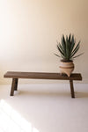 WOOD BENCH - DARK BROWN