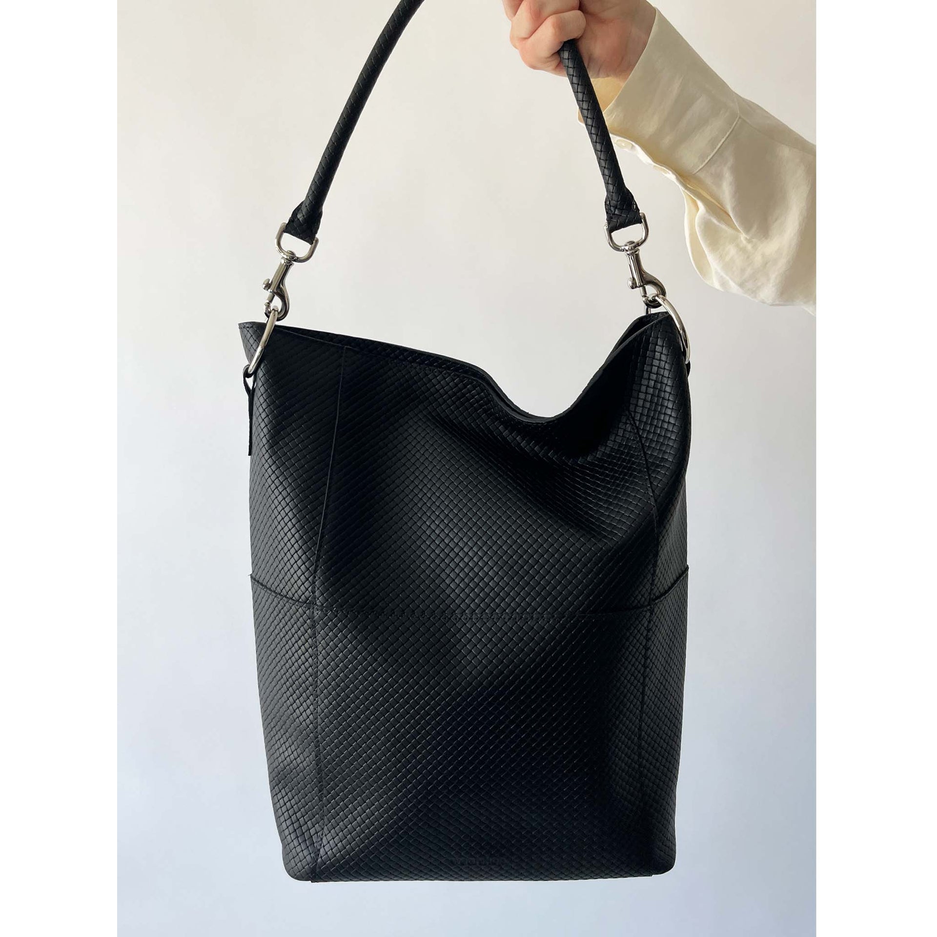 Meletti Bag in Braided Black