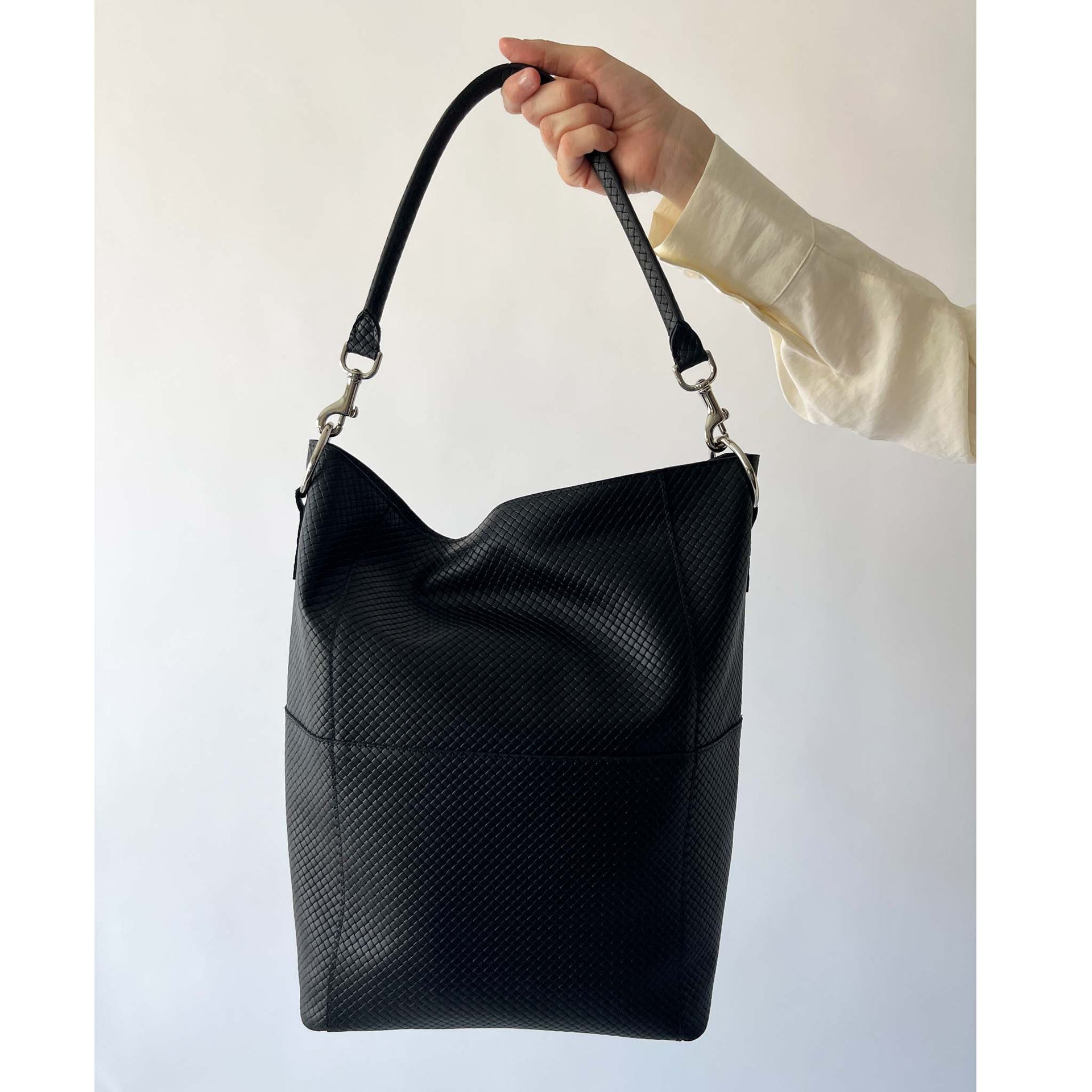 Meletti Bag in Braided Black