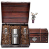 Whitetail Deer Wine Chest Set