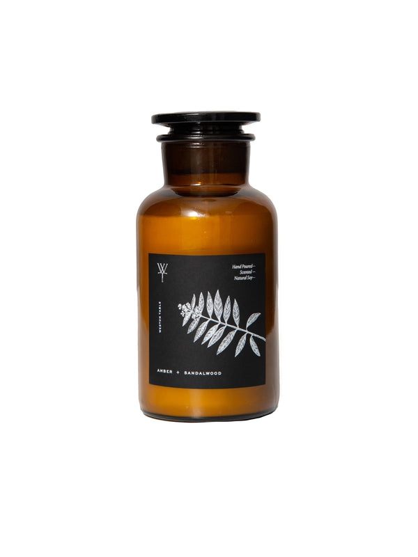 Apothecary Amber and Sandalwood Candle