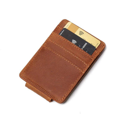 The Walden | Handmade Leather Front Pocket Wallet with Money Clip -