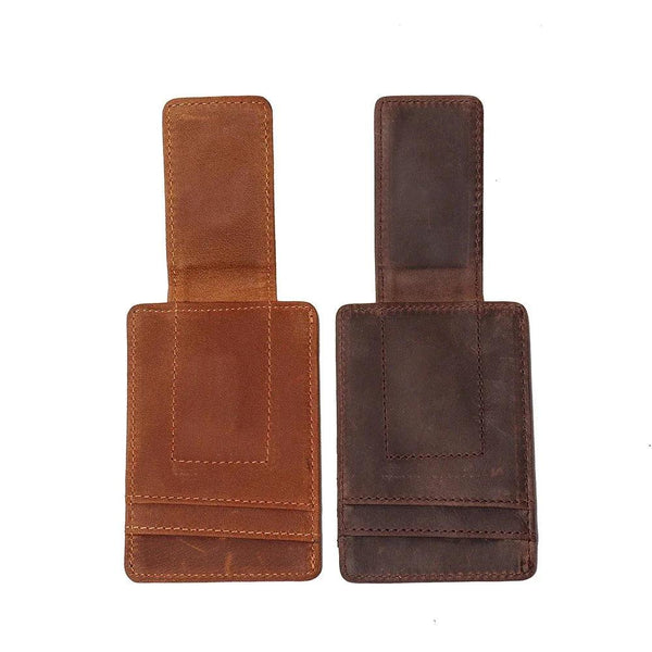 The Walden | Handmade Leather Front Pocket Wallet with Money Clip -