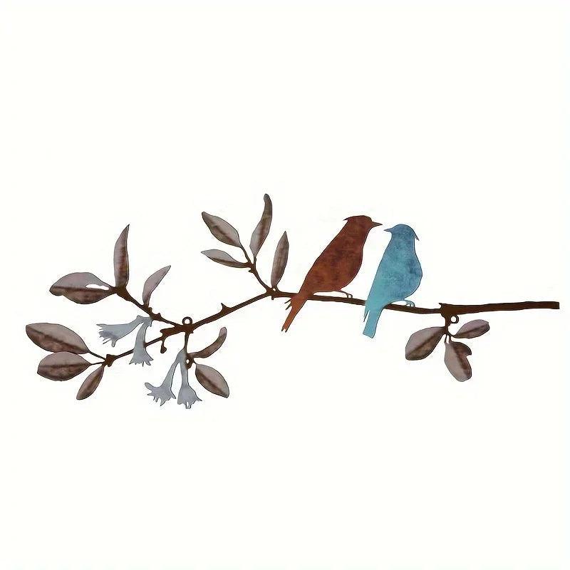 Wall Art - Colorful Metal Birds