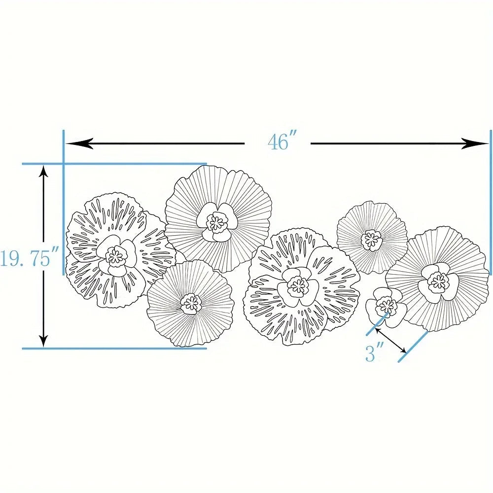 Wall Art - Distressed Metal Multi-Color