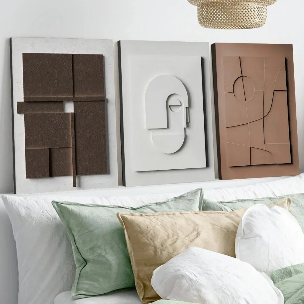 Wall Art - Modern Abstract Neutral Horizontal