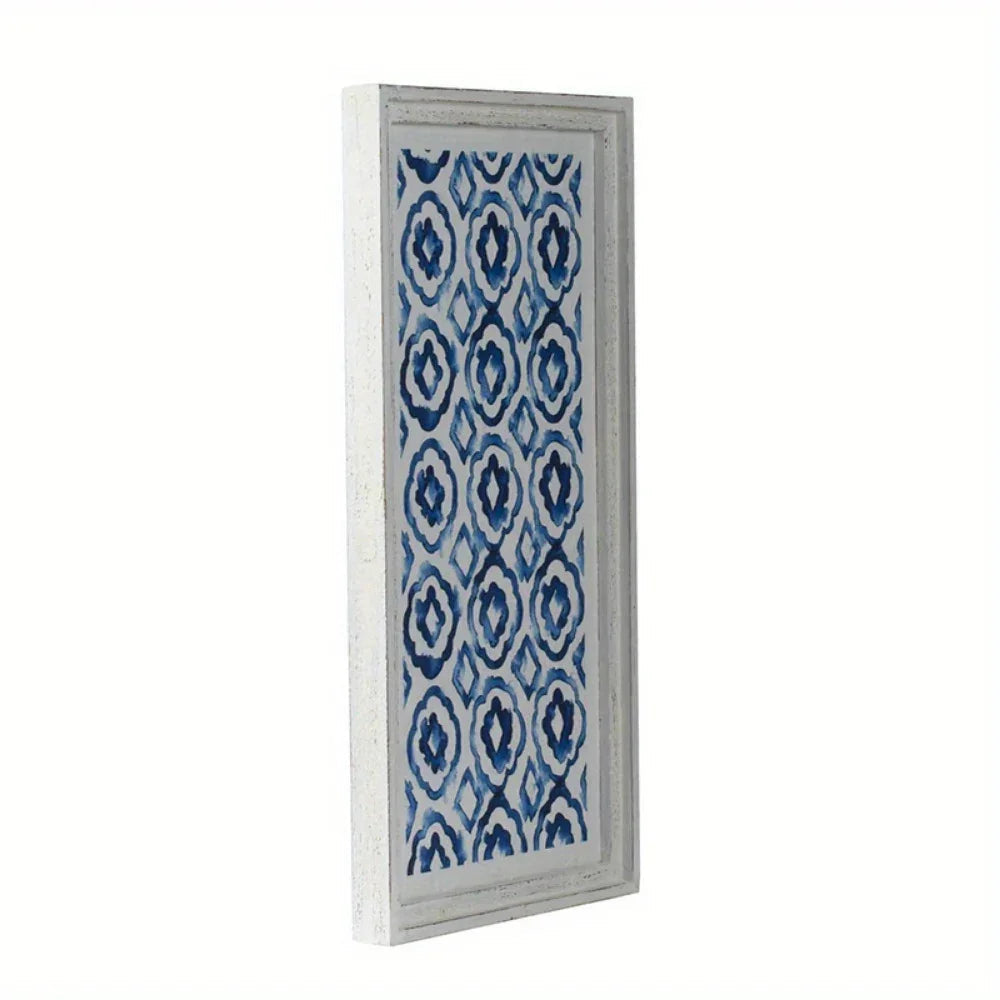 Wall Art - Modern Blue White 12.5x24.5