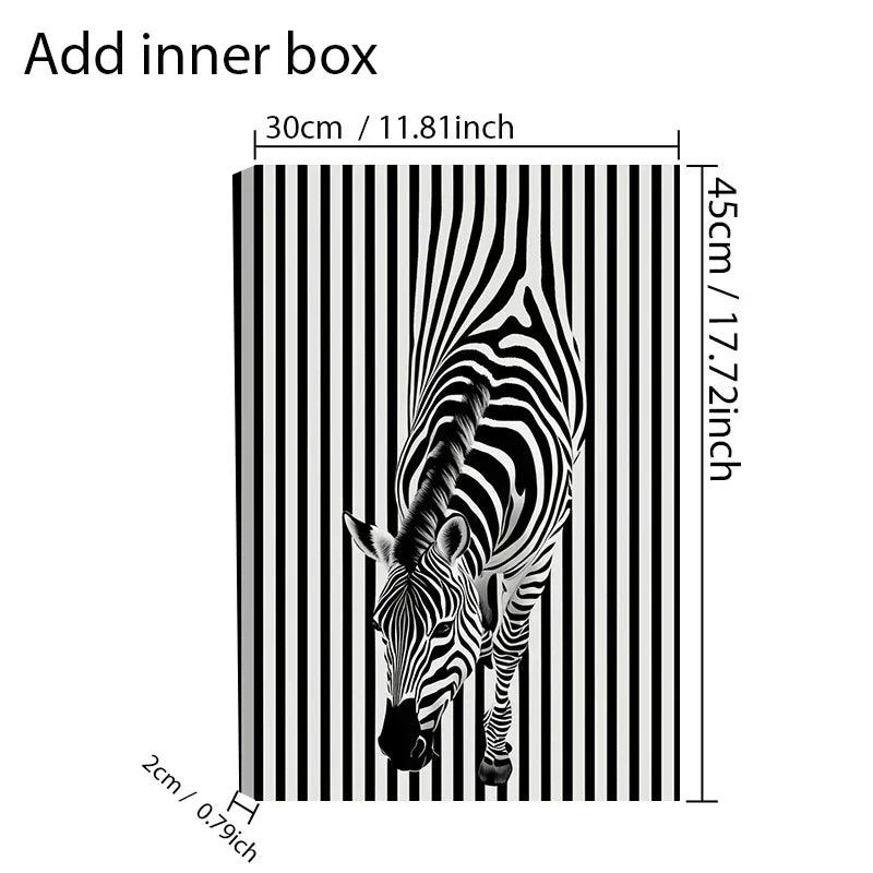 Wall Art - Modern Zebra Black