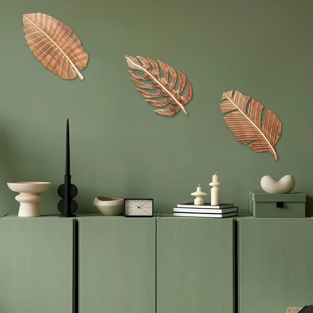 Wall Art - Rustic Mango Wood Leaf