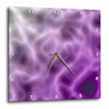 3dRose Edmond Hogge Jr Prints n Patterns - Purple Haze Abstract - Wall Clocks (DPP_21824) - 10x10 Wall Clock