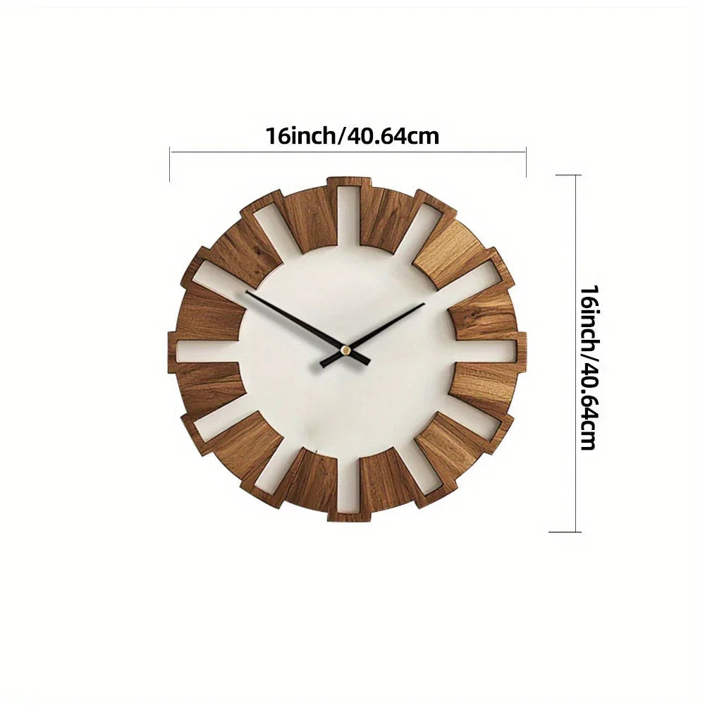 Wall Clock - Artistic Wooden 12 Inch