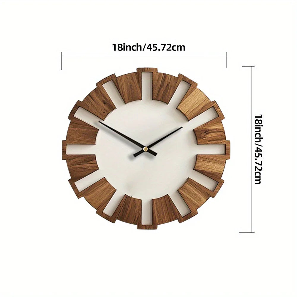 Wall Clock - Artistic Wooden 12 Inch